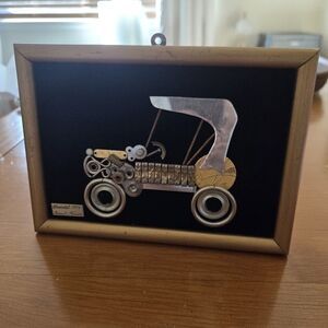 Carlos Bernal "Gear Art" 1915 Chevrolet Mounted On Black Velvet